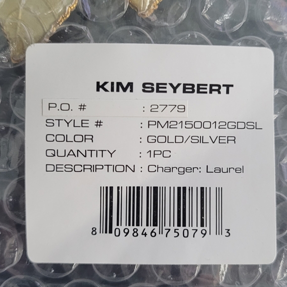 Kim Seybert Laurel chargers sets of 4 - Picture 2 of 3